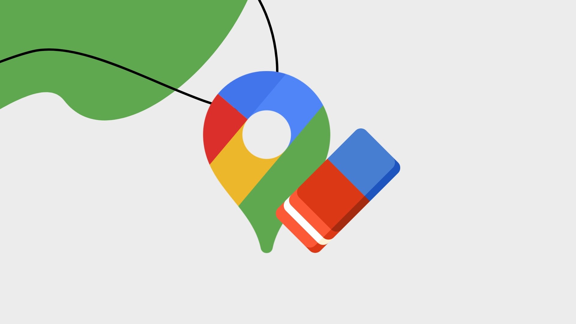 Google Maps com borracha a apagar funcionalidade