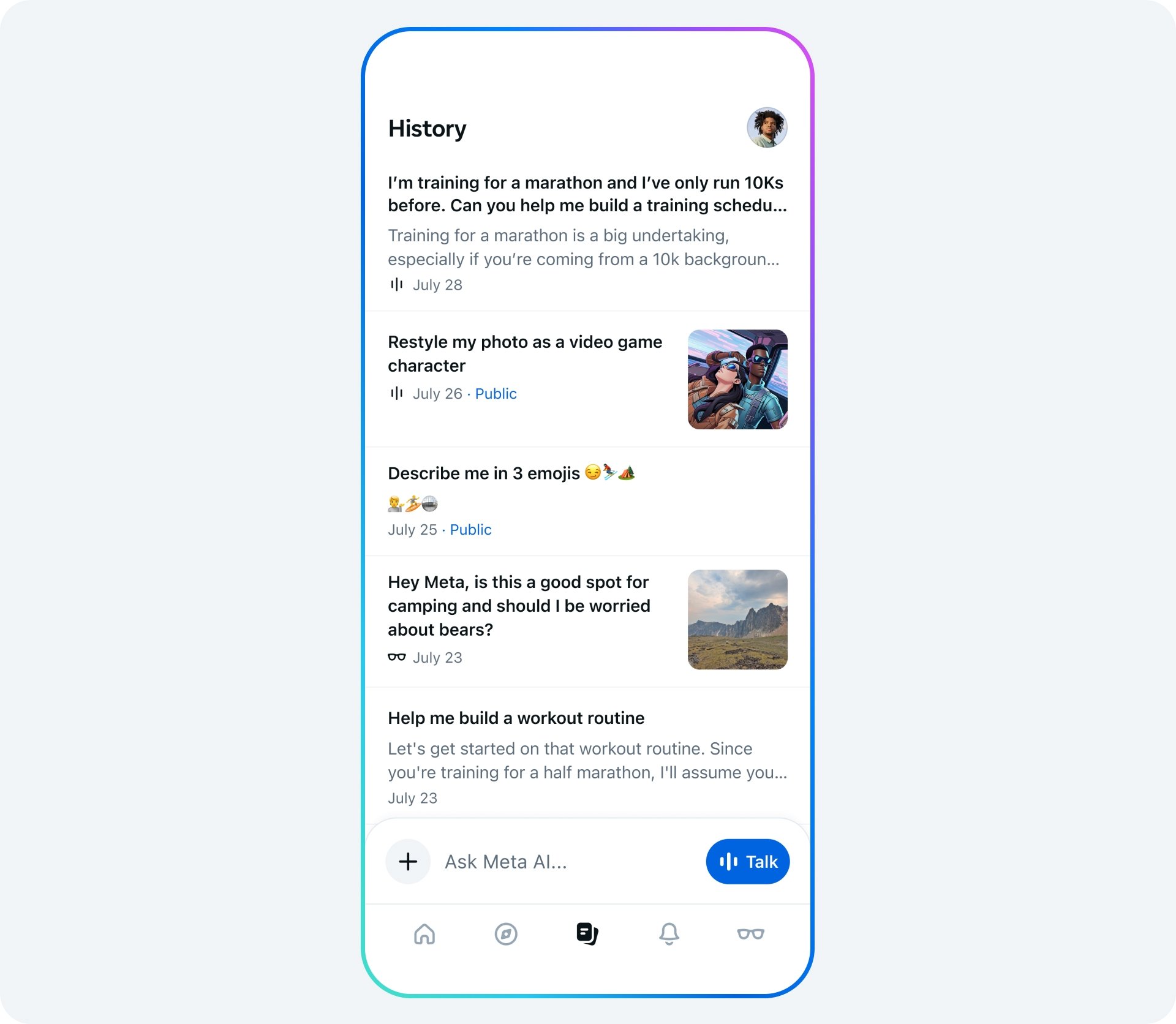 dados da meta ai em app