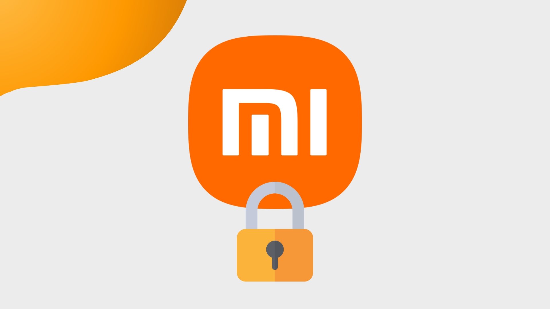 logo da xiaomi com cadeado