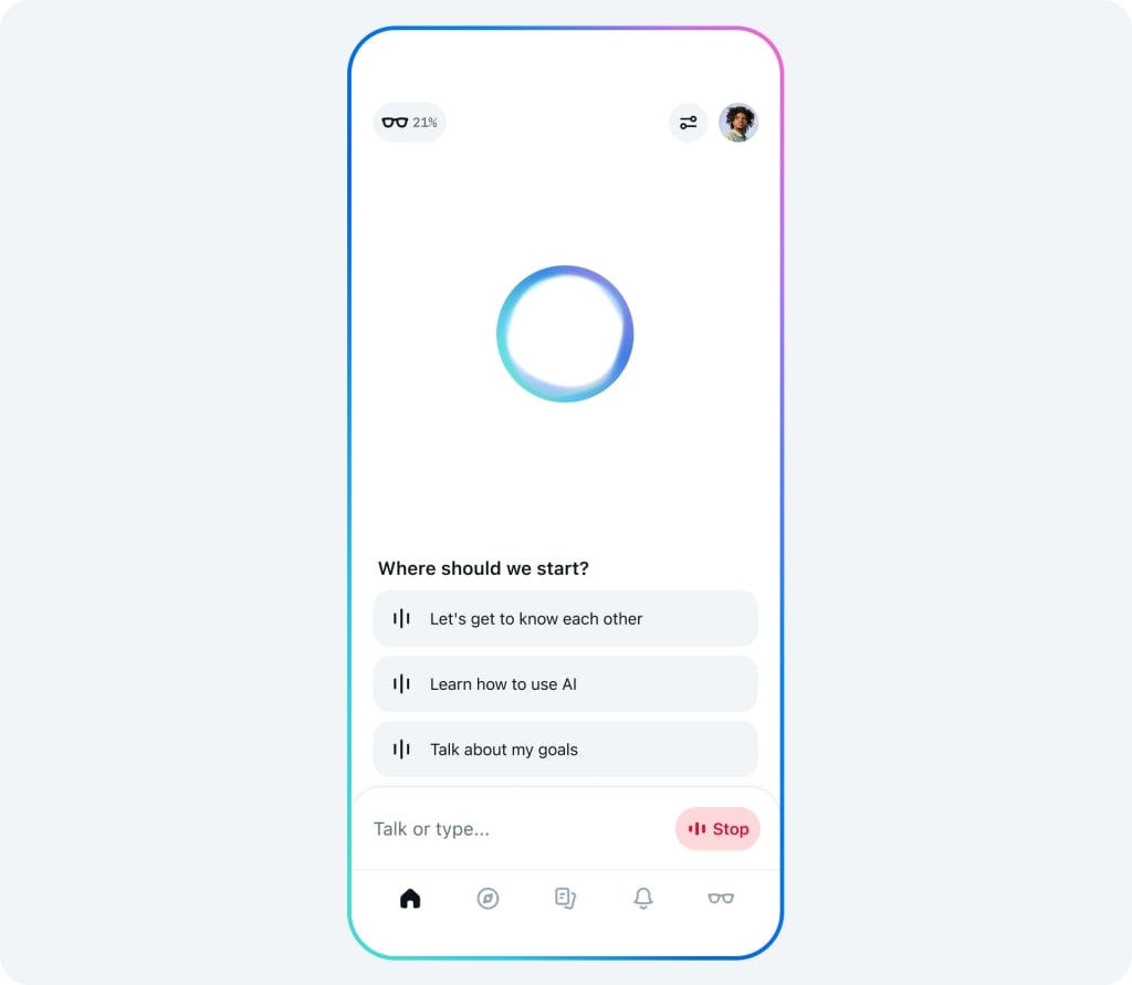 Meta AI com app dedicada