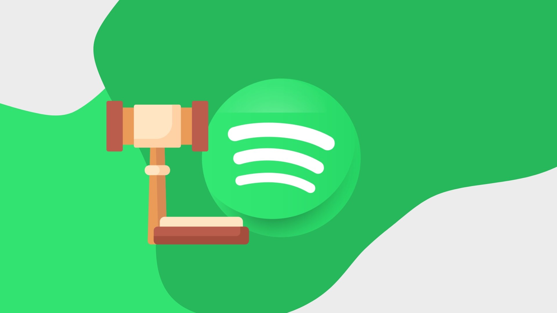 Spotify com bastão de lei