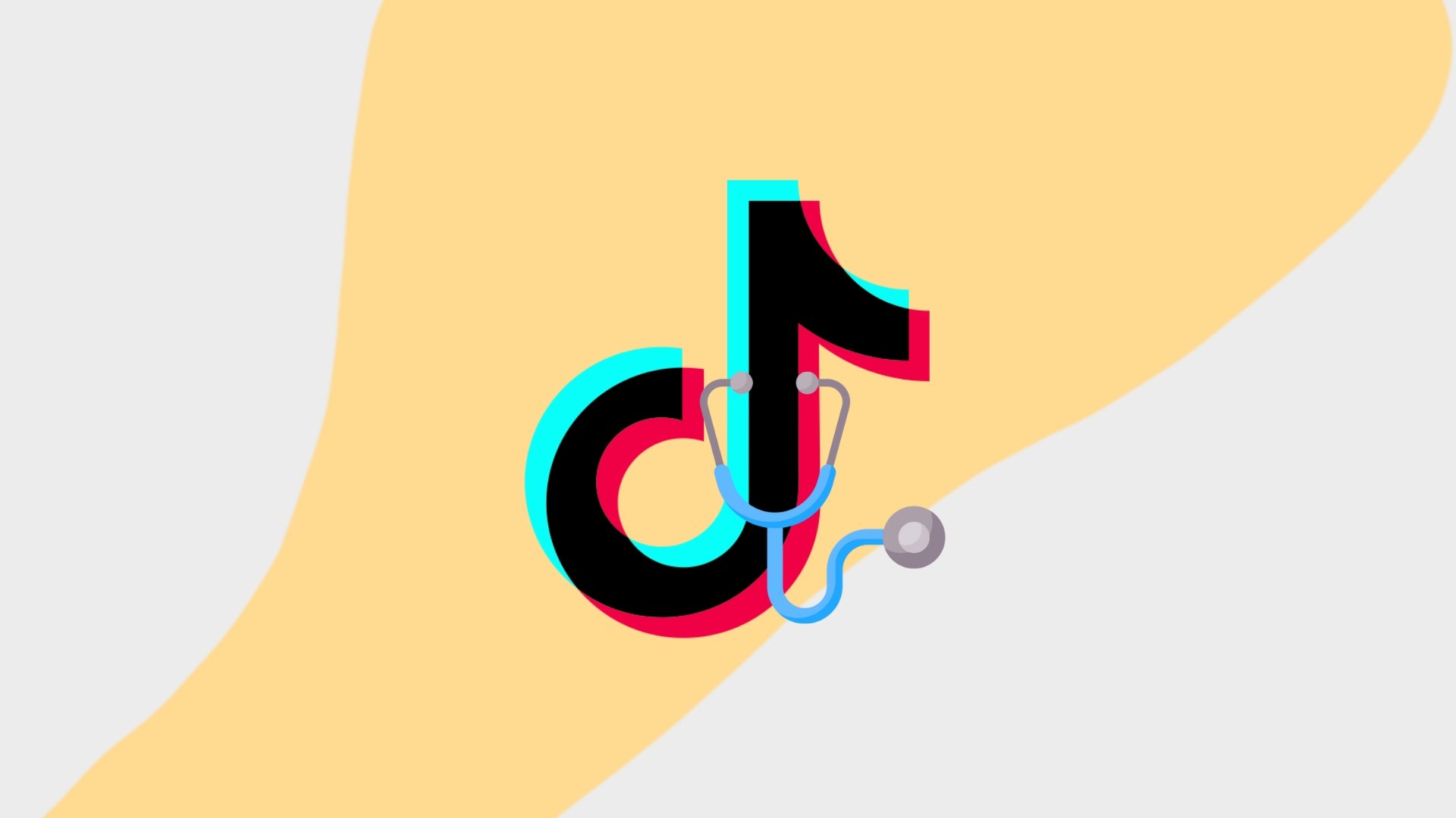 TikTok com aparelho médico