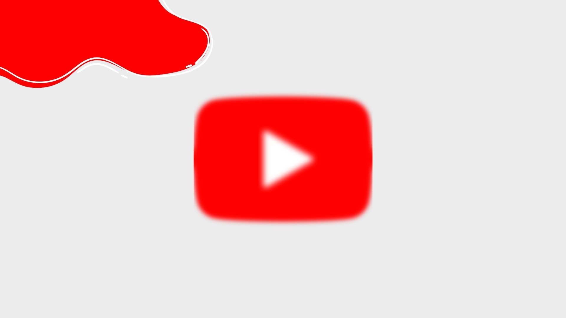 Logo do youtube com blur