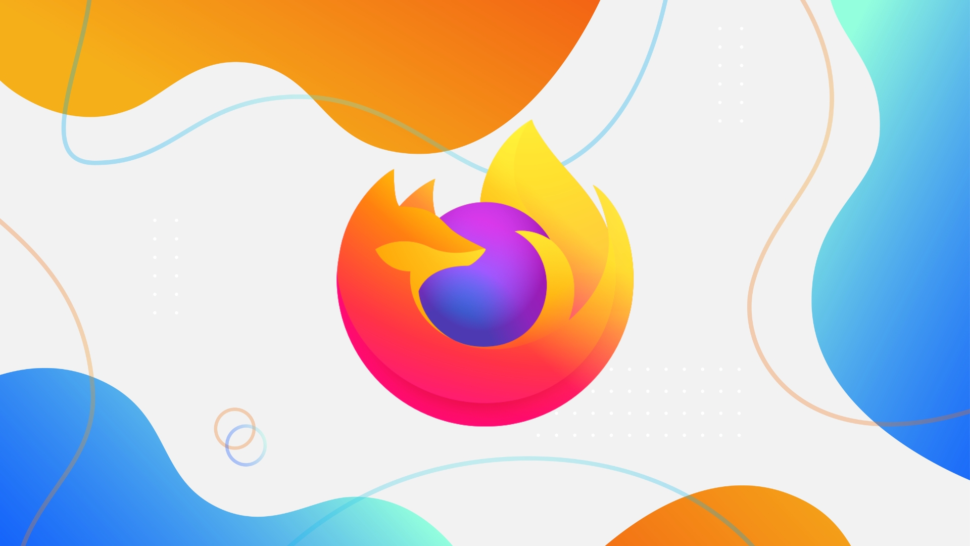 Logo do Firefox em destaque