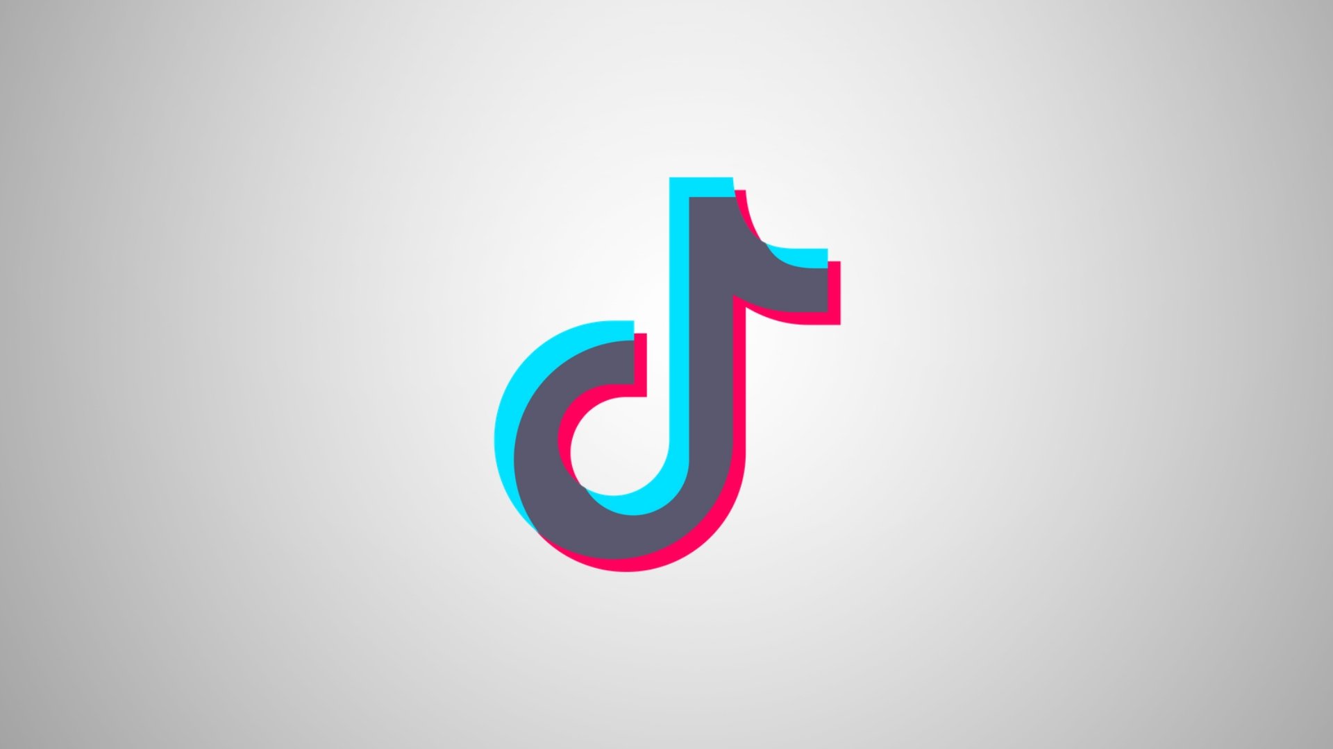 Logo do TikTok em formato de pastel com fundo colorido