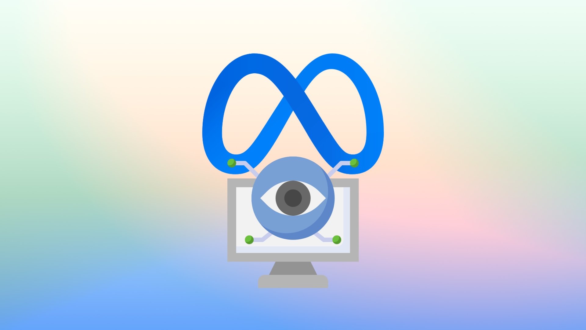 Meta com computador e spyware no meio