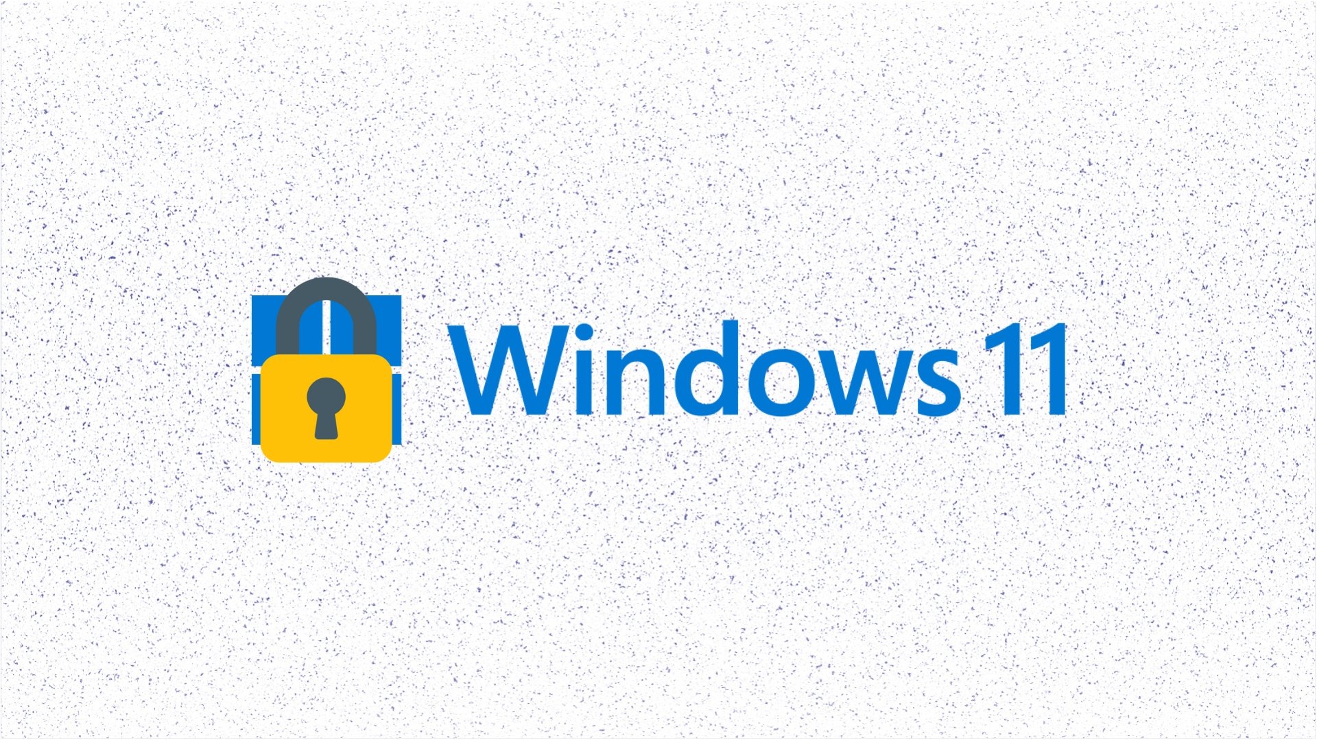Windows 11 com cadeado em cima do logo