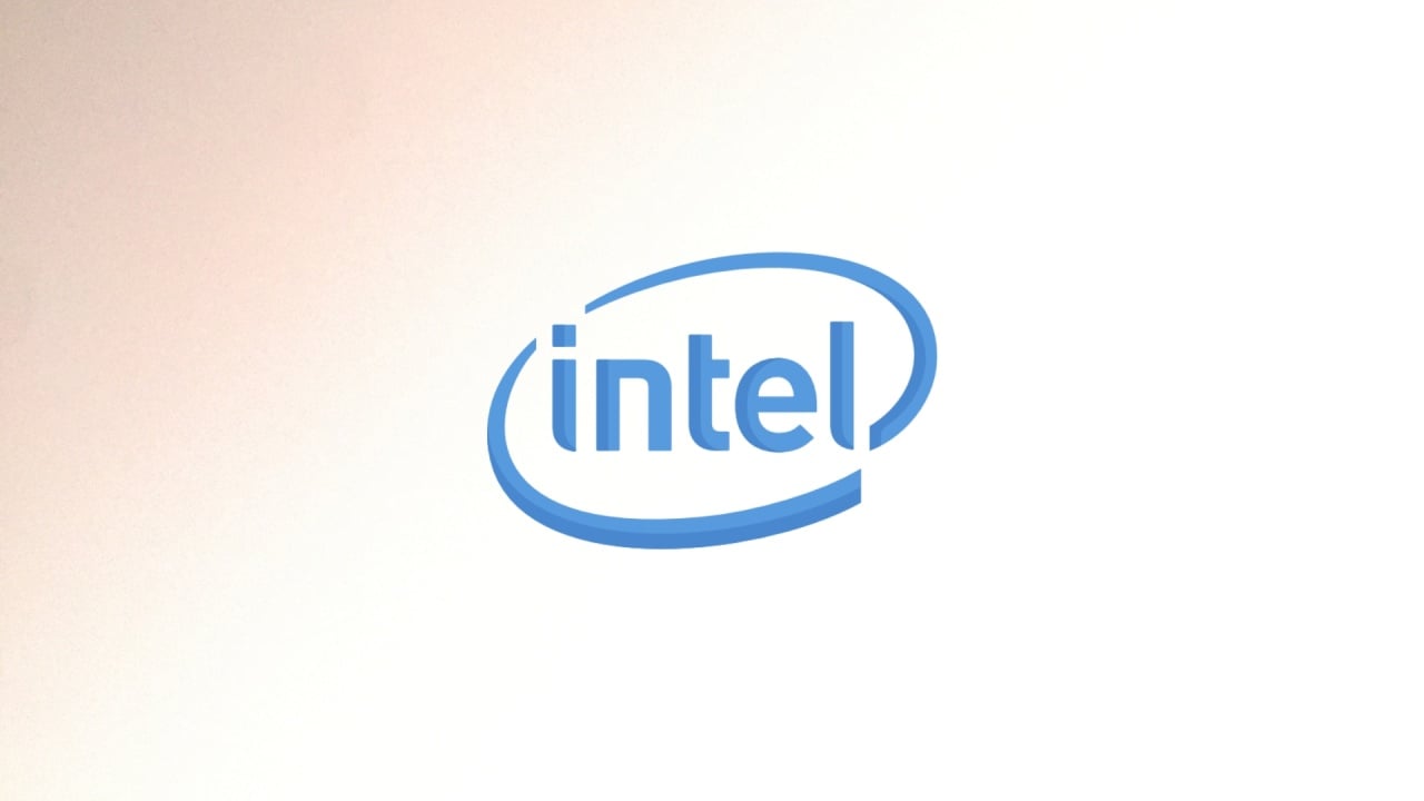 Logo da Intel em destaque