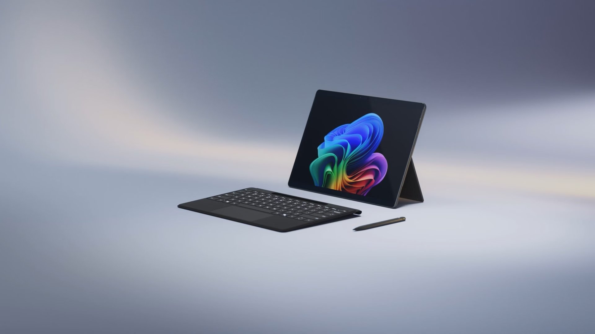 Microsoft Surface em fundo escuro