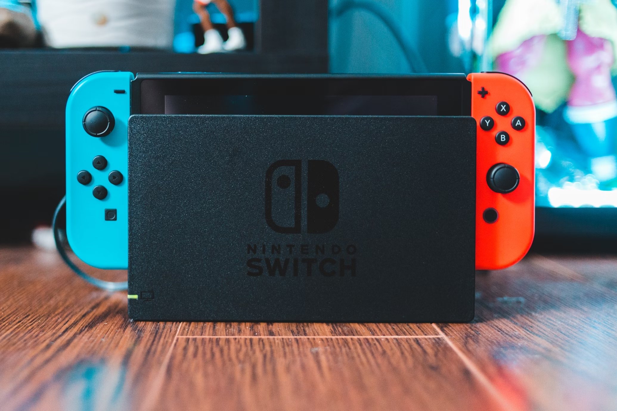 Nintendo Switch consola em destaque