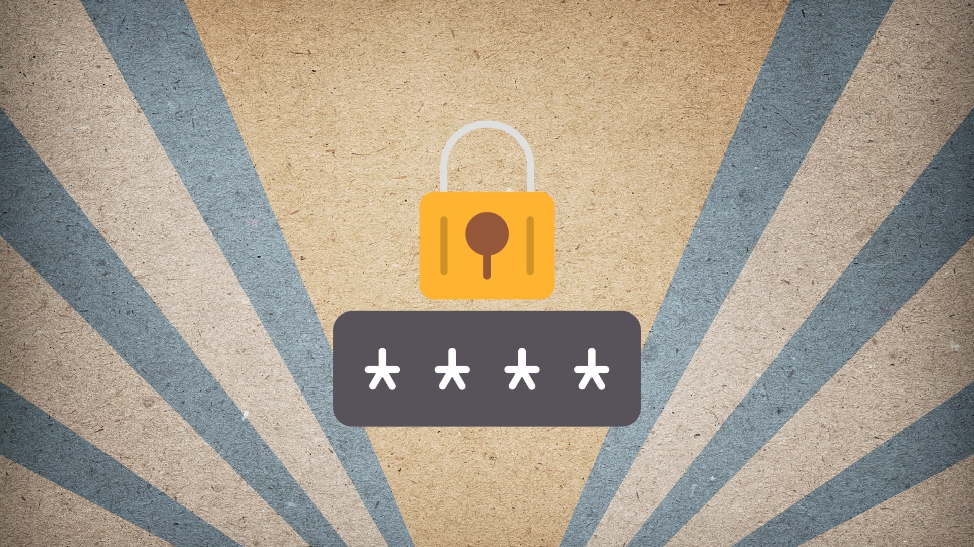 Password em fundo retro