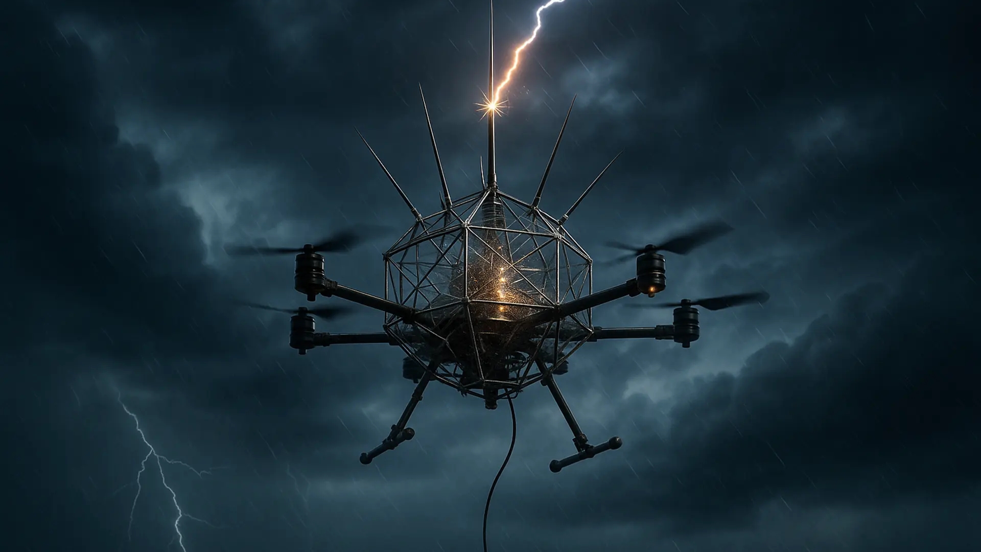 Drone pára raios