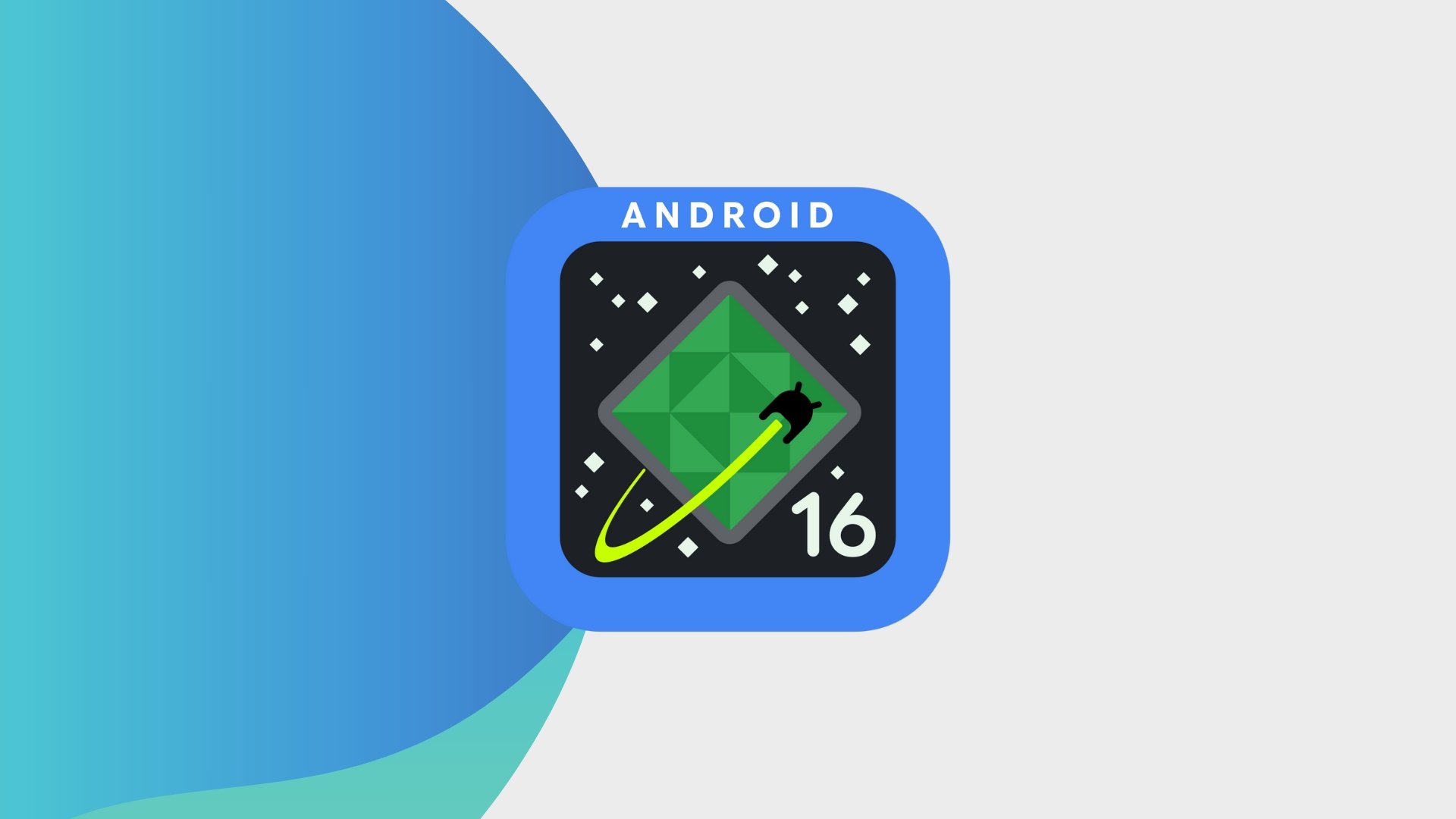 Android 16 logo do sistema