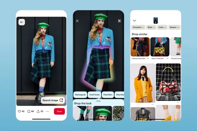 Pinterest com novas funcionalidades de IA