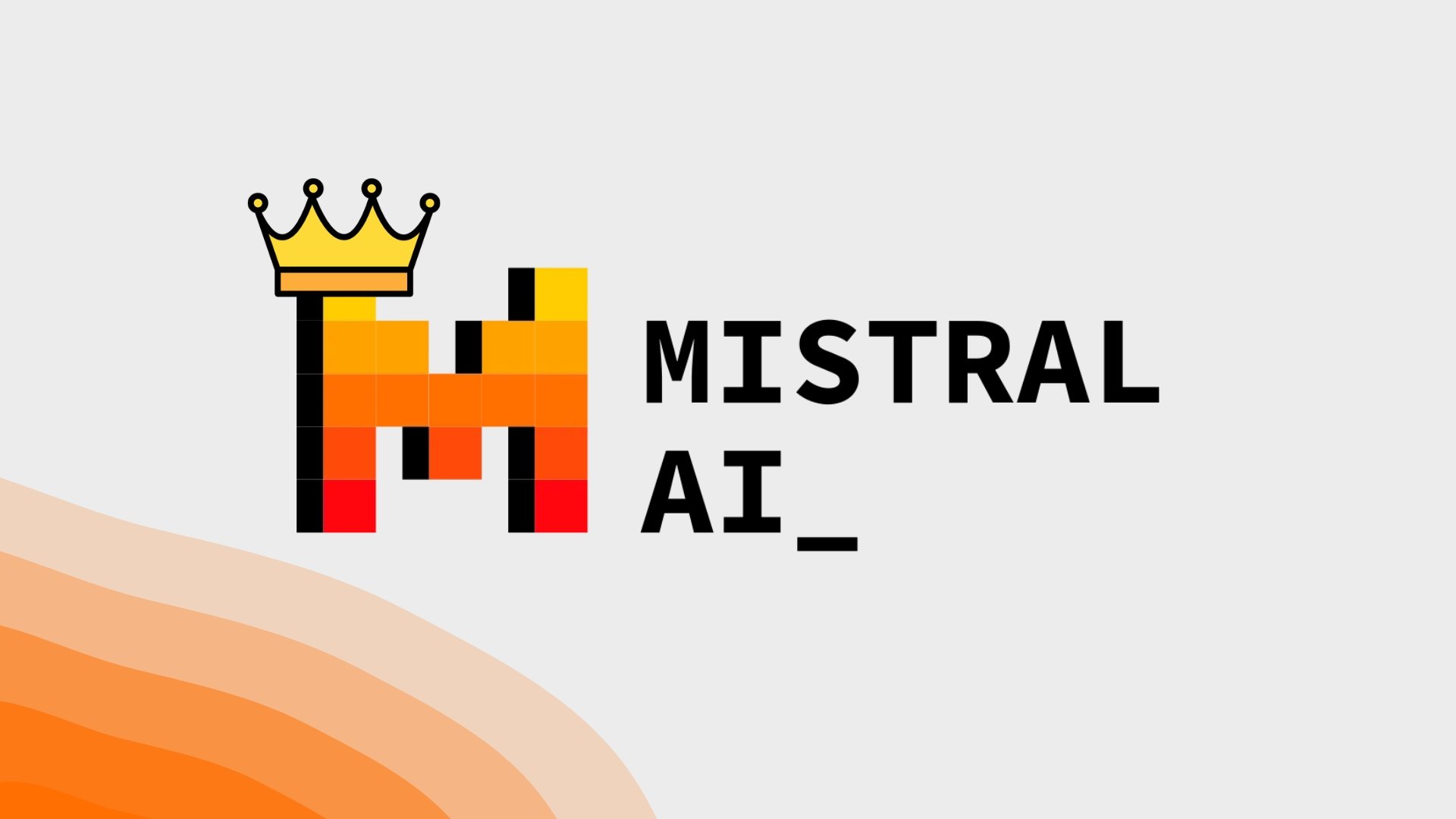 Logo da Mistral AI com coroa