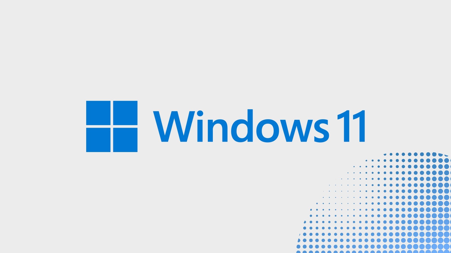 Logo do Windows 11 em destaque