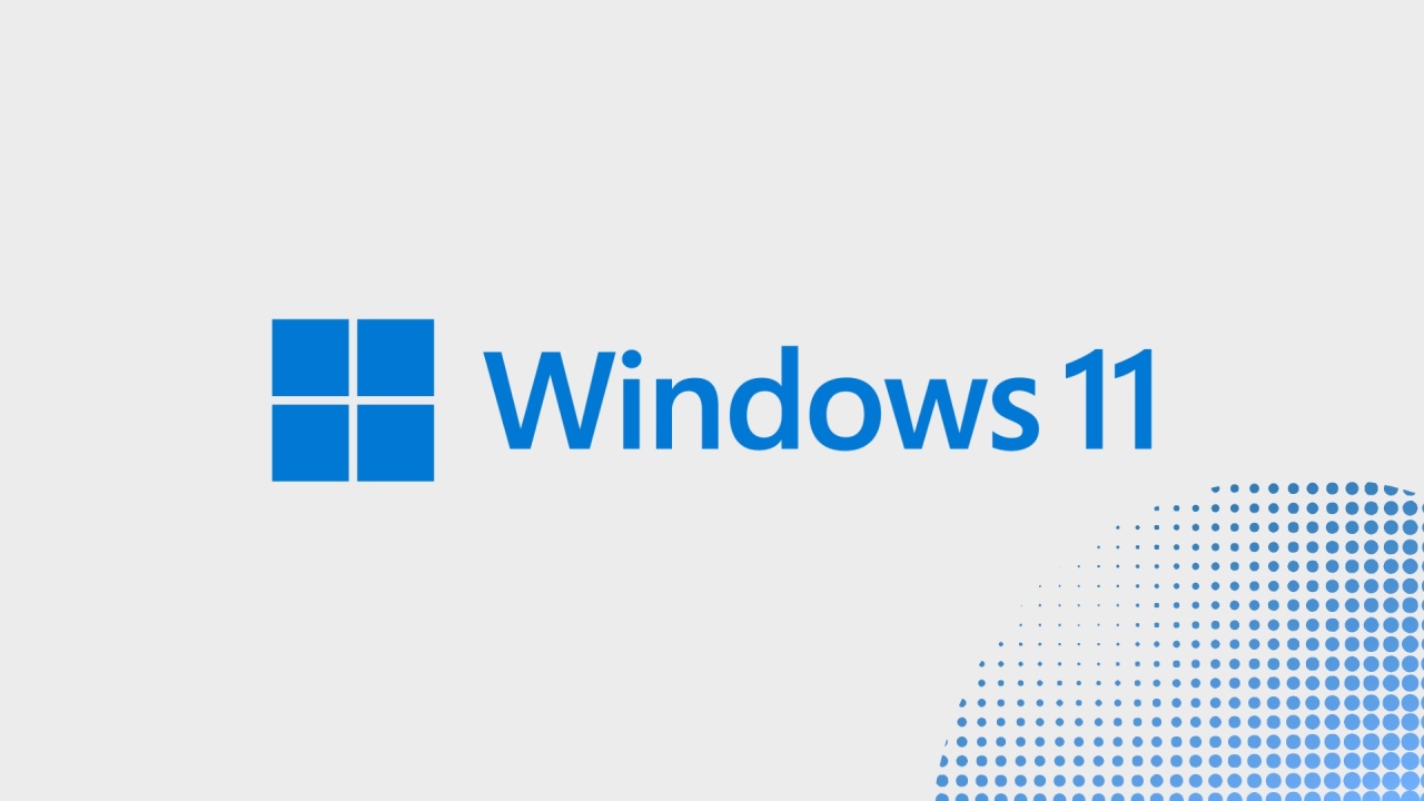 Logo do Windows 11 em destaque