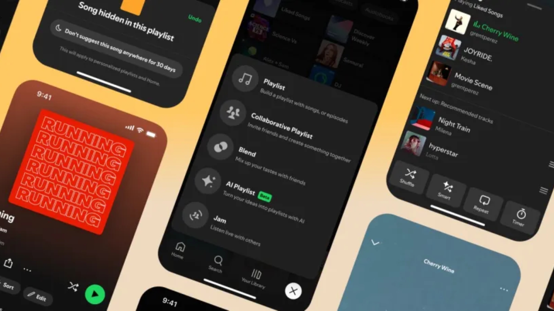 Nova interface do Spotify
