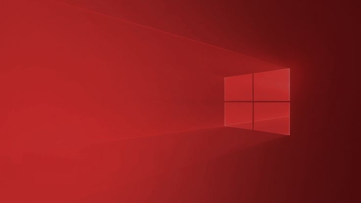 windows 10 wallpaper em vermelho