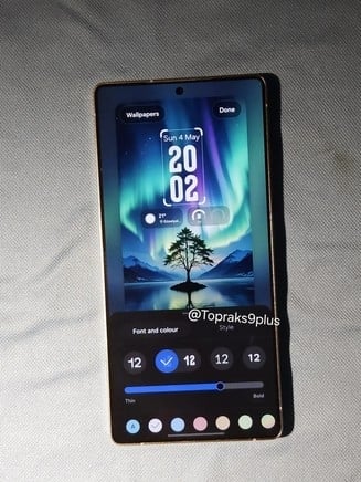 imagem da one ui 8 em funcionamento