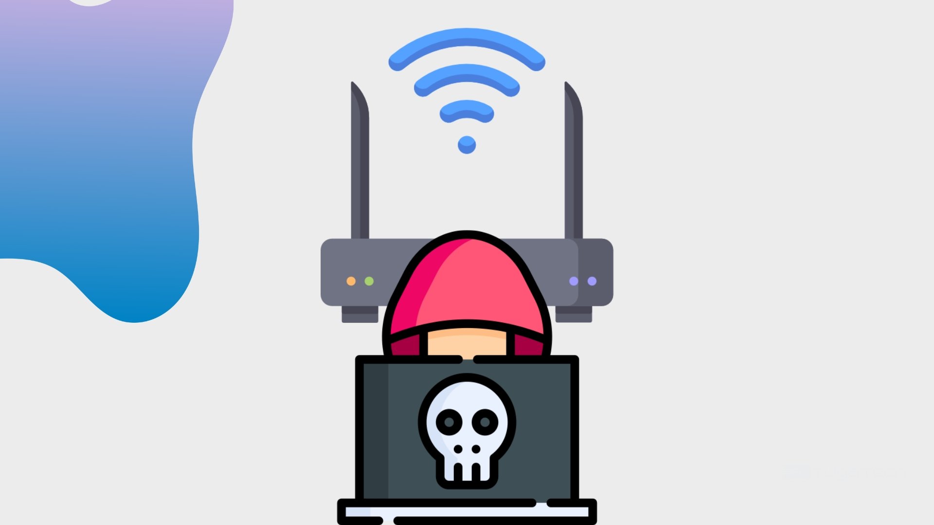 router com hacker em cima