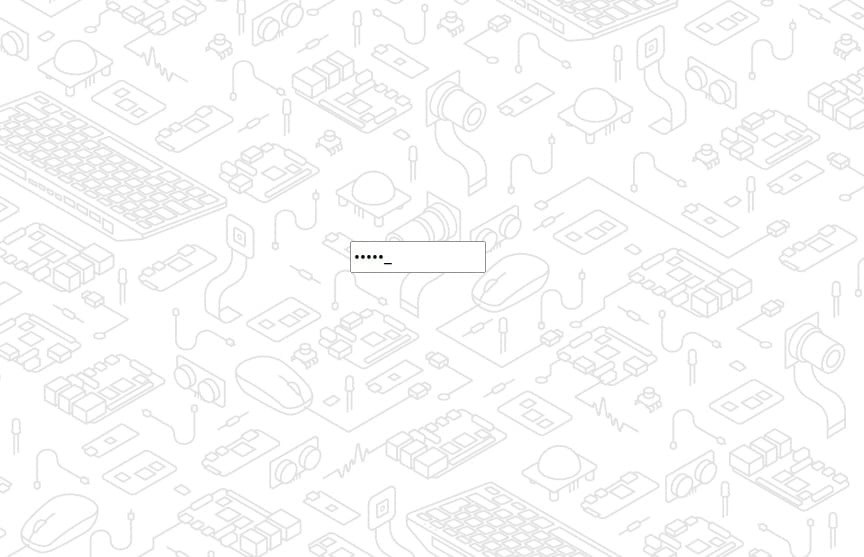 ecrã de login do Raspberry Pi OS