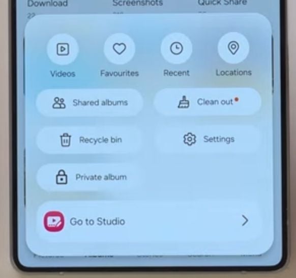 imagem da nova funcionalidade da one ui 8
