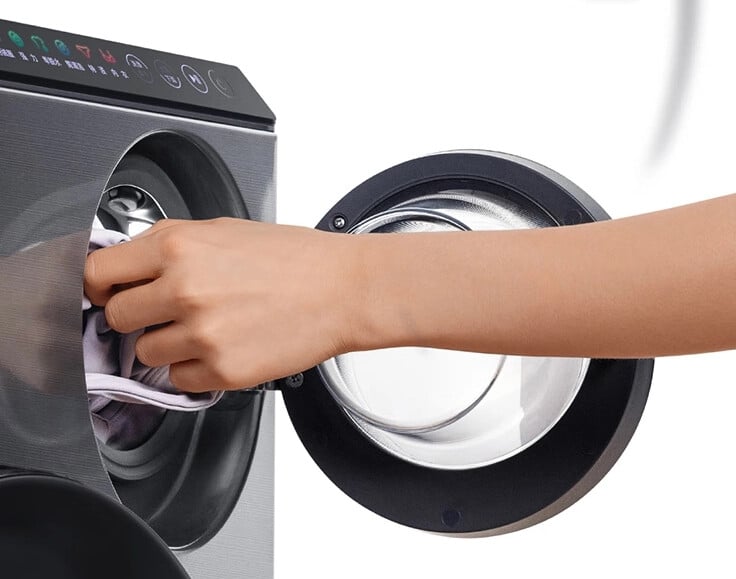 porta pequena para cargas pequenas da Xiaomi Mijia dual-zone washing machine Pro