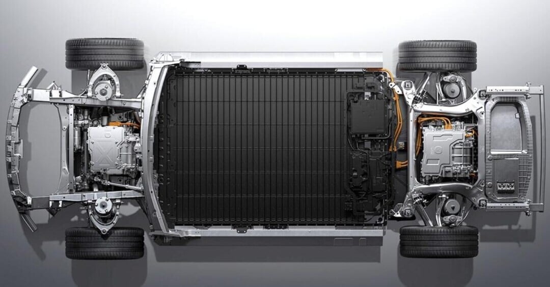 imagem da bateria de um carro da xiaomi