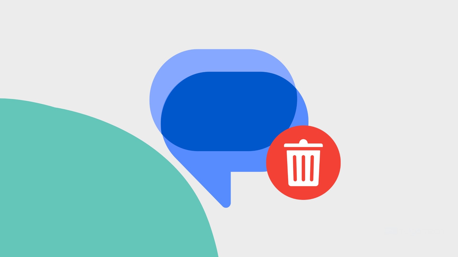 Logo das Mensagens da Google com opção de eliminar