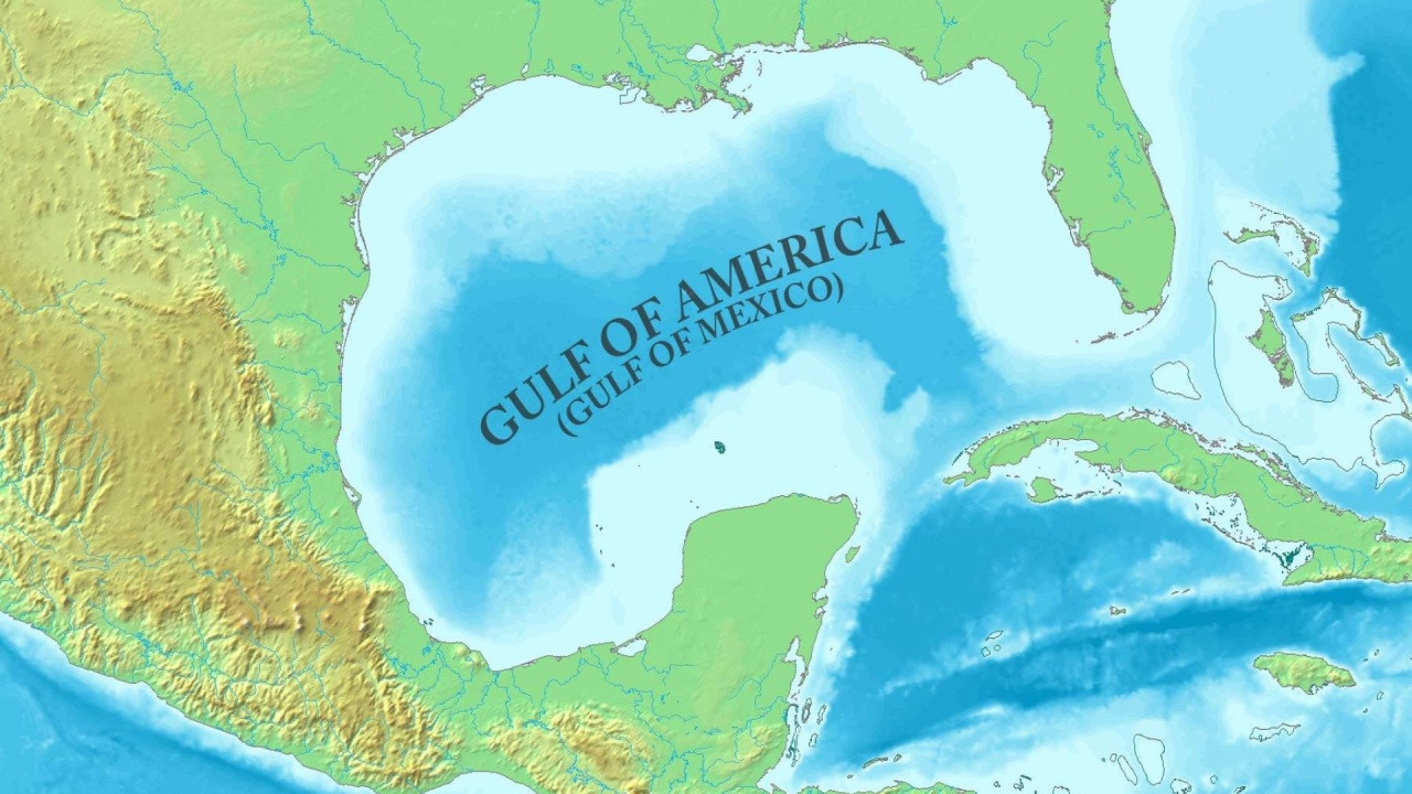 Mapa do Golfo da América/México