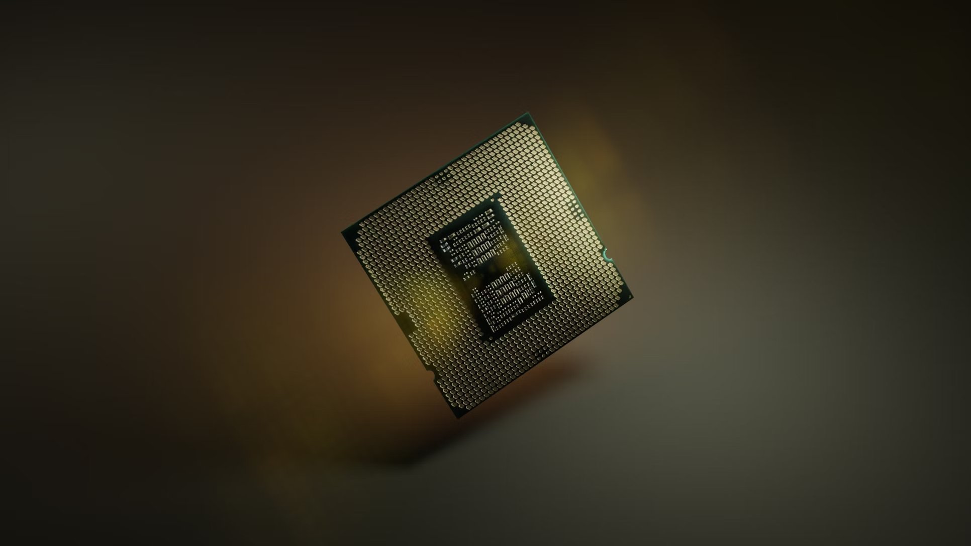 Processador da Intel parte de trás