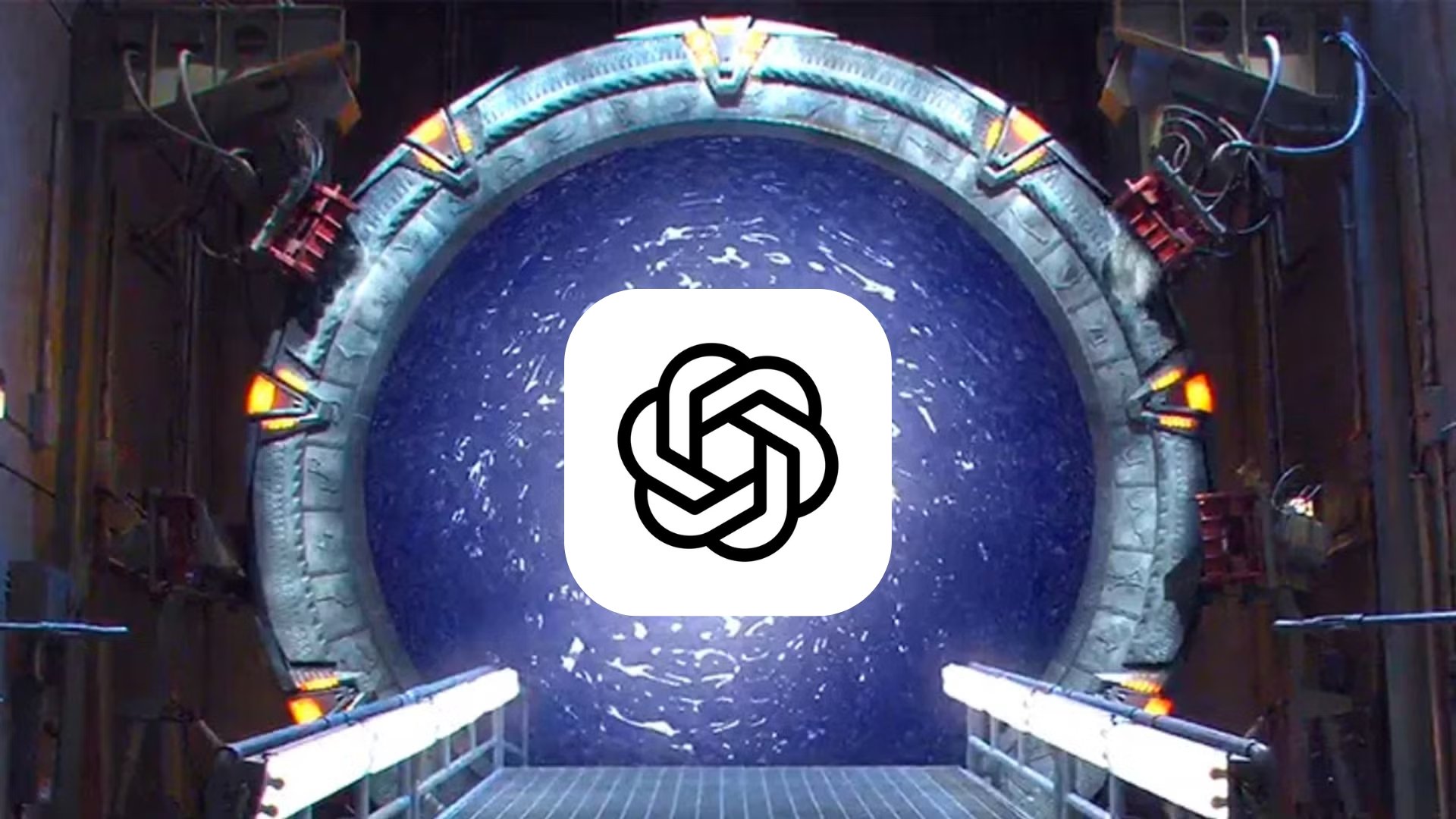 Stargate com logo da OpenAI