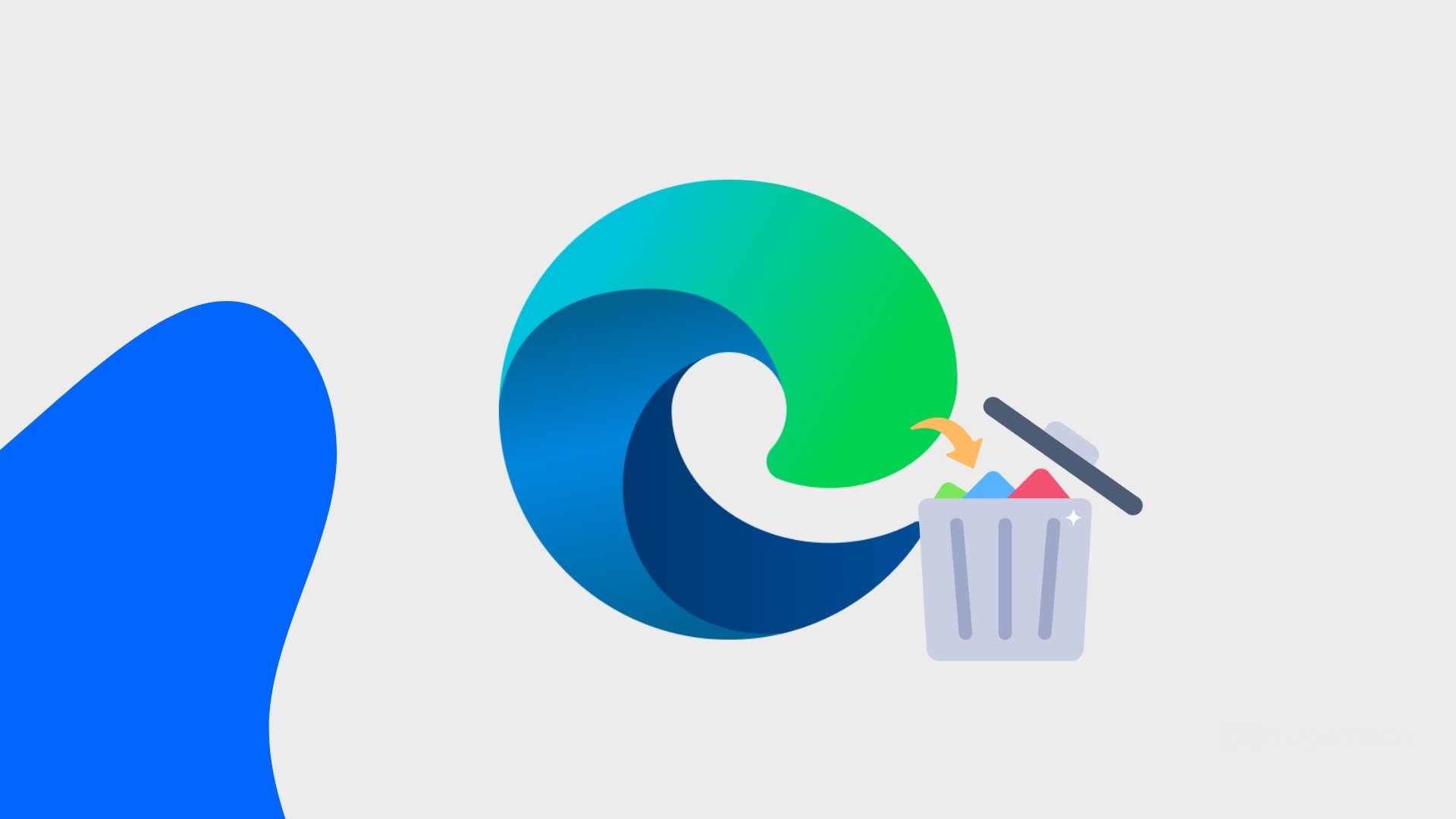 Microsoft Edge com caixote do lixo