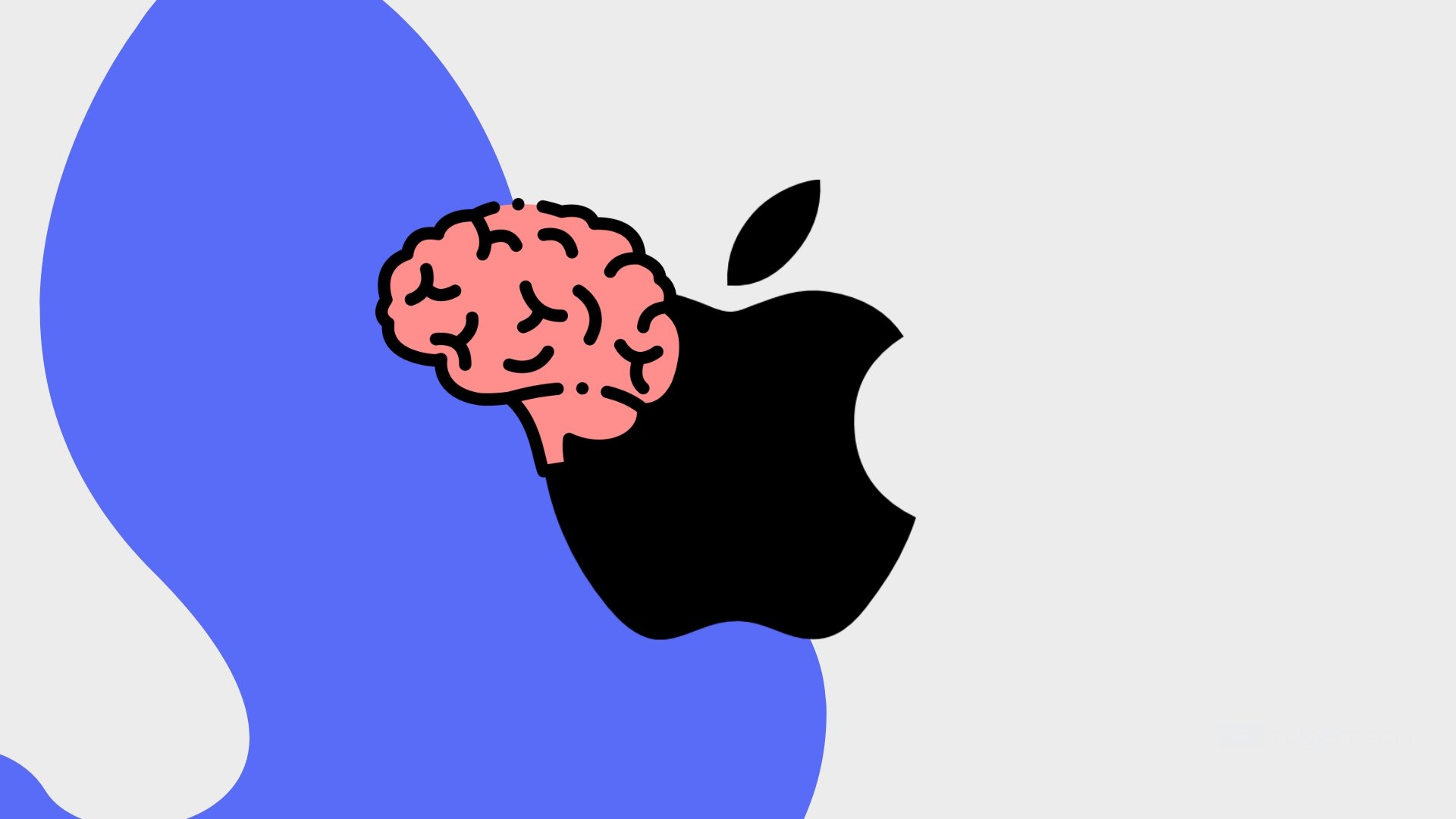 logo da Apple com um cérebro