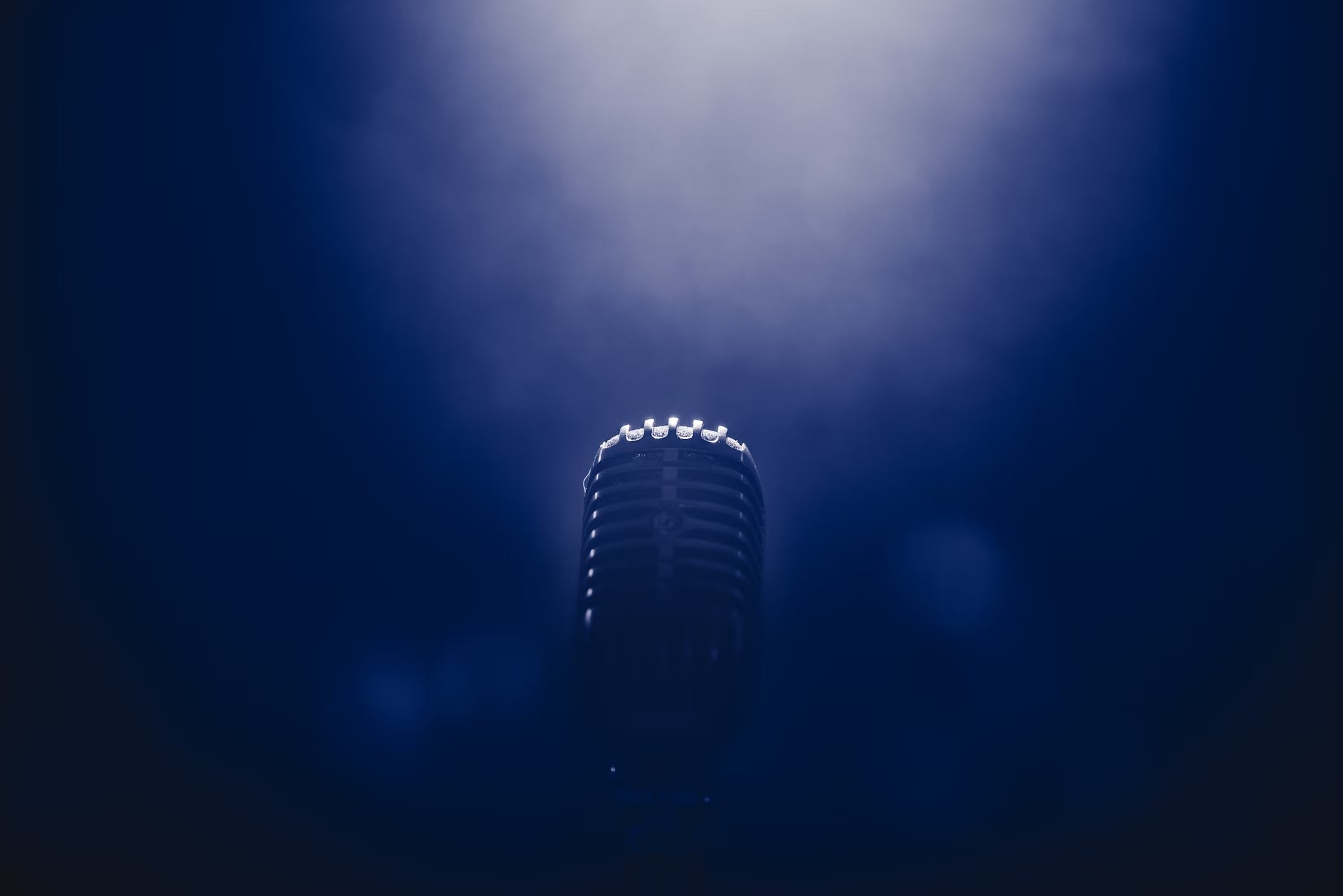 Microfone em palco