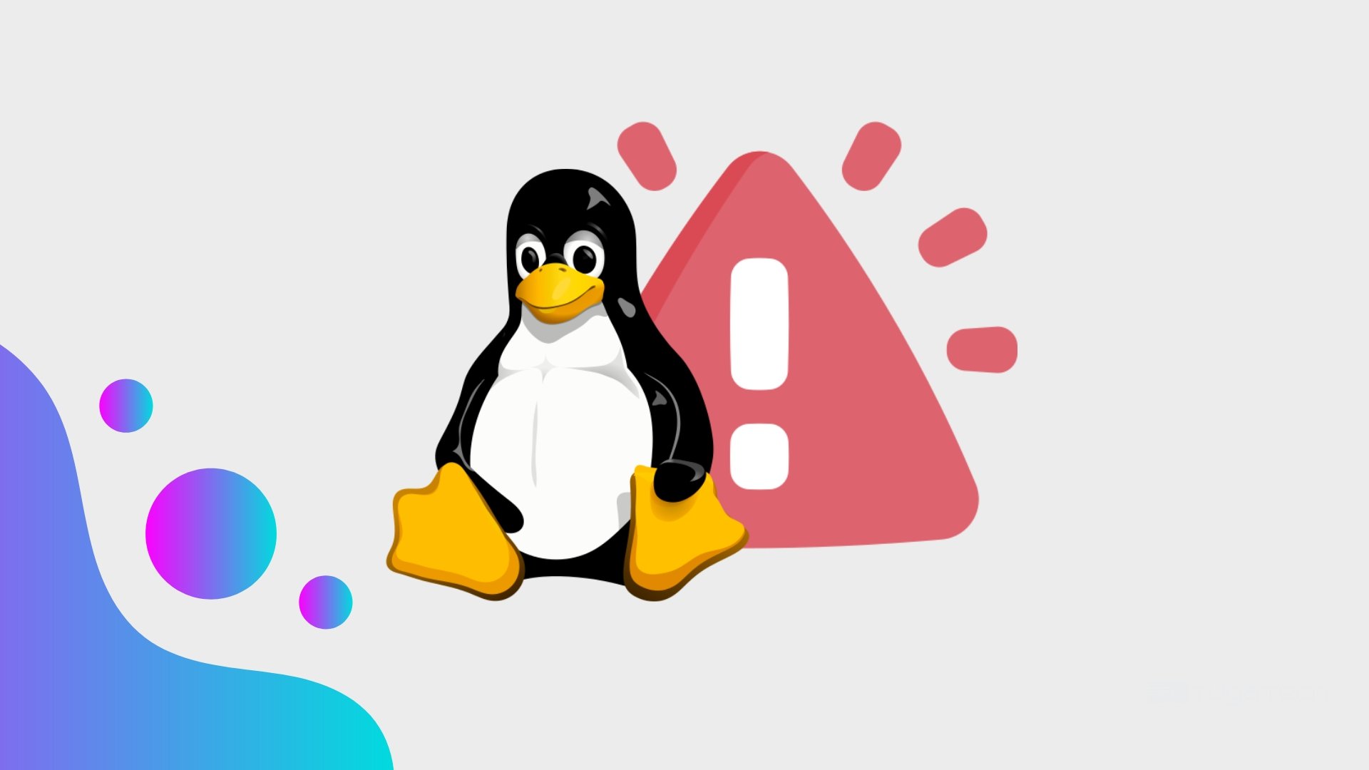 Linux com sinal de alerta