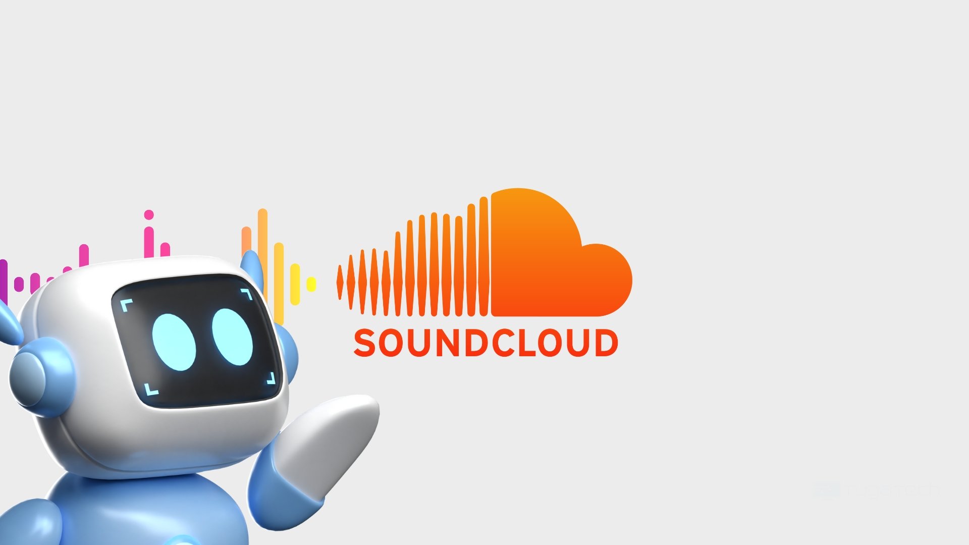 Soundcloud logo com imagem de robot
