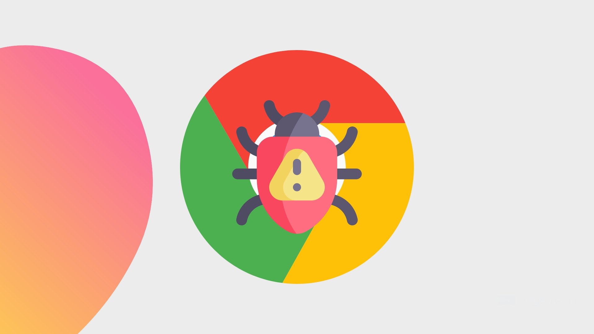 Bug em logo do Google Chrome