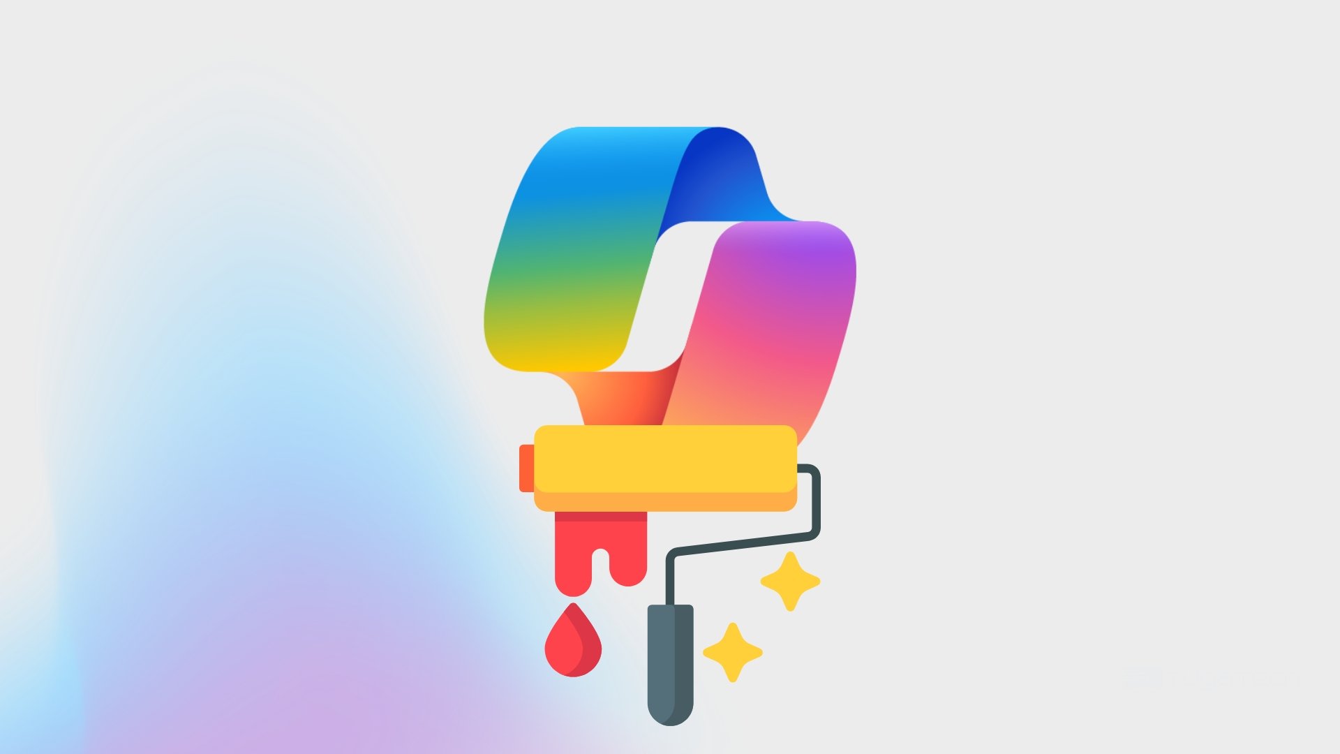 Microsoft Copilot com pincel de desing