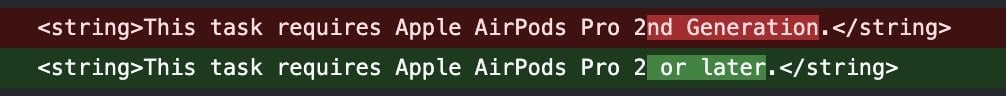 detalhes no código a indicar nova geração dos AirPods