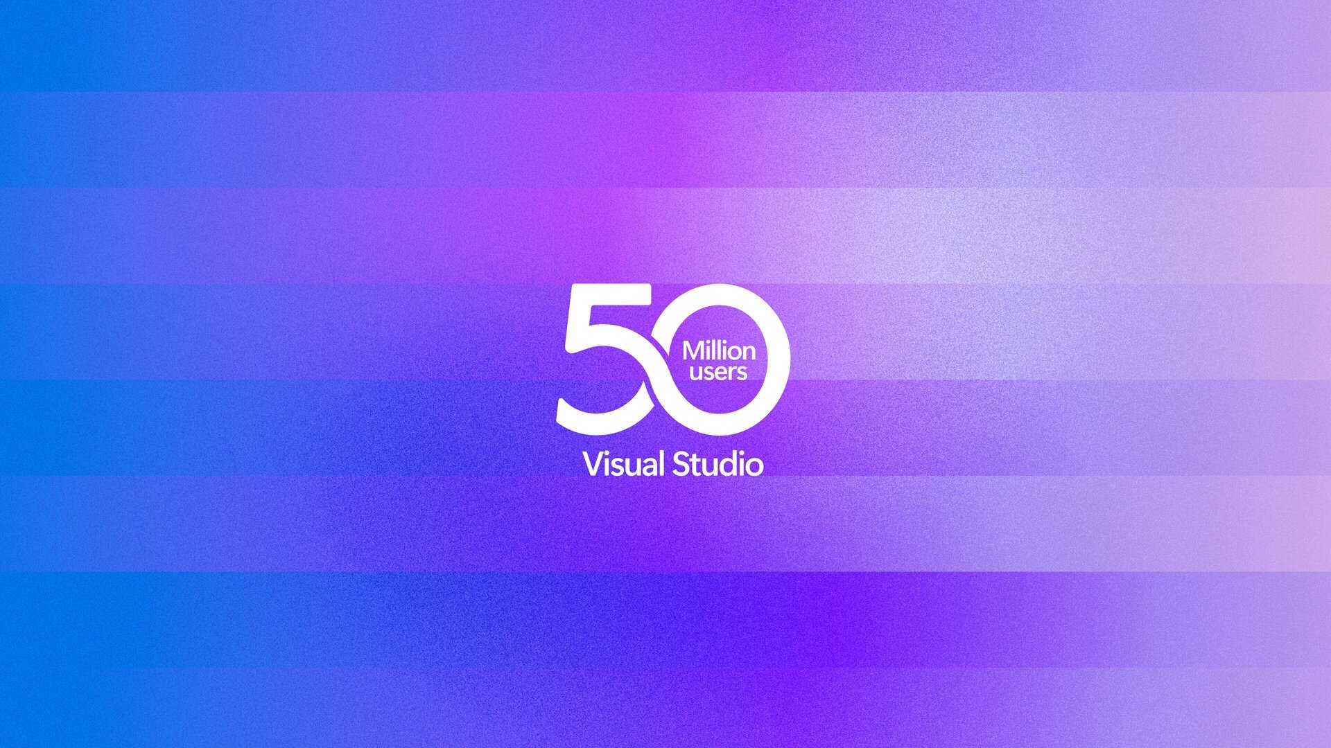 Visual Studio wallpaper com 50 milhões de utilizadores em celebração