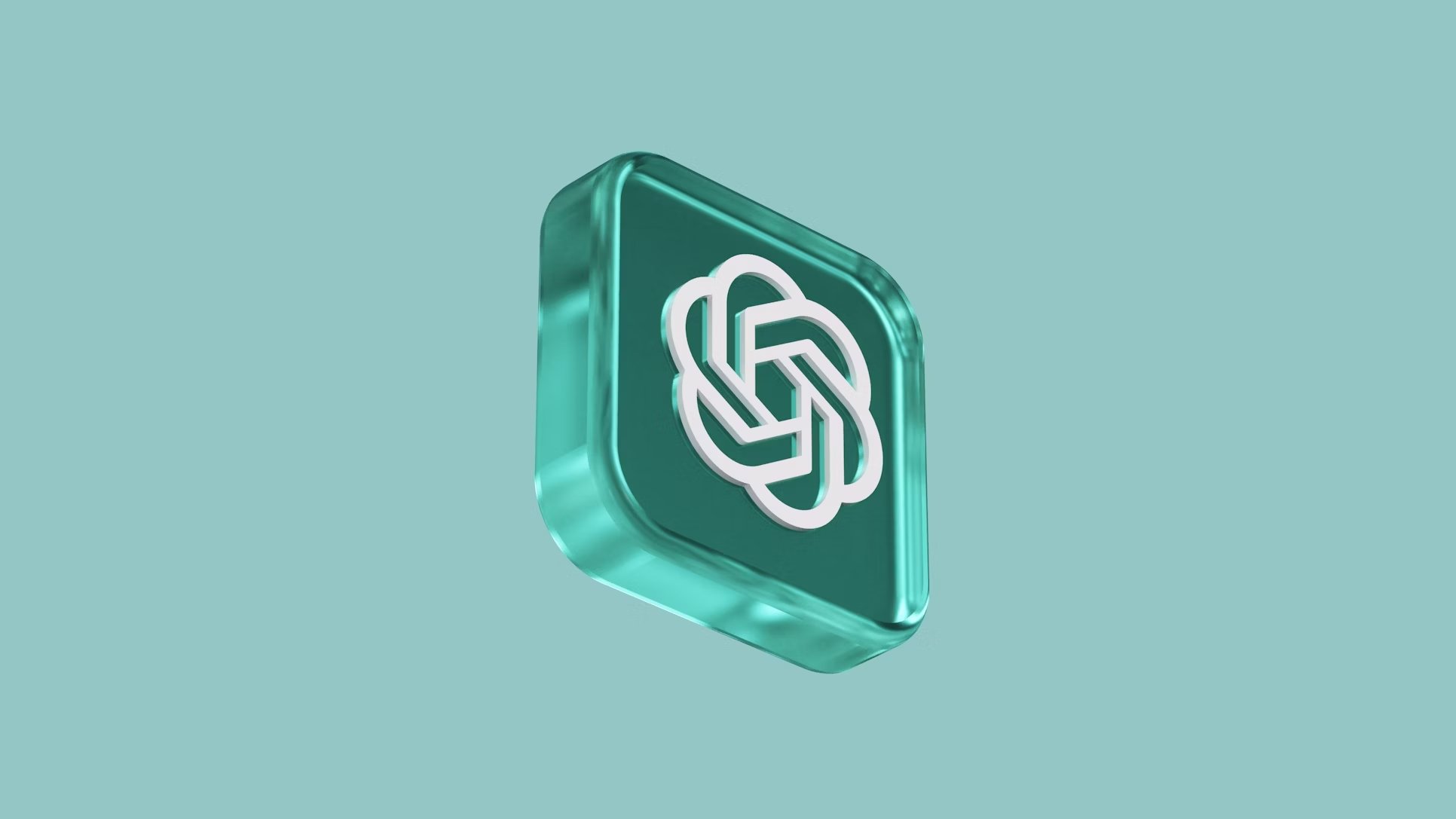 OpenAI logo em 3D