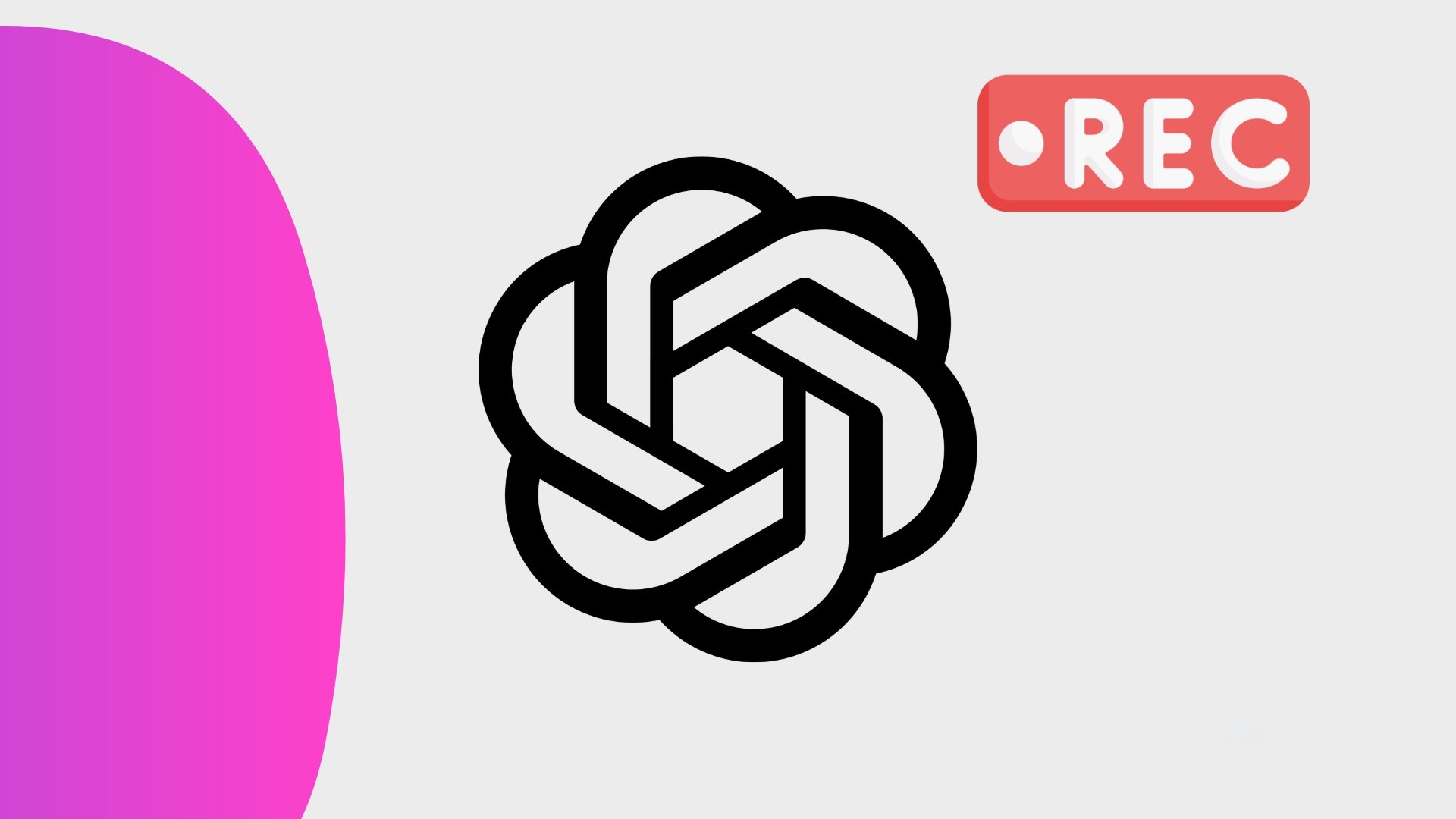 ChatGPT logo com imagem em gravação