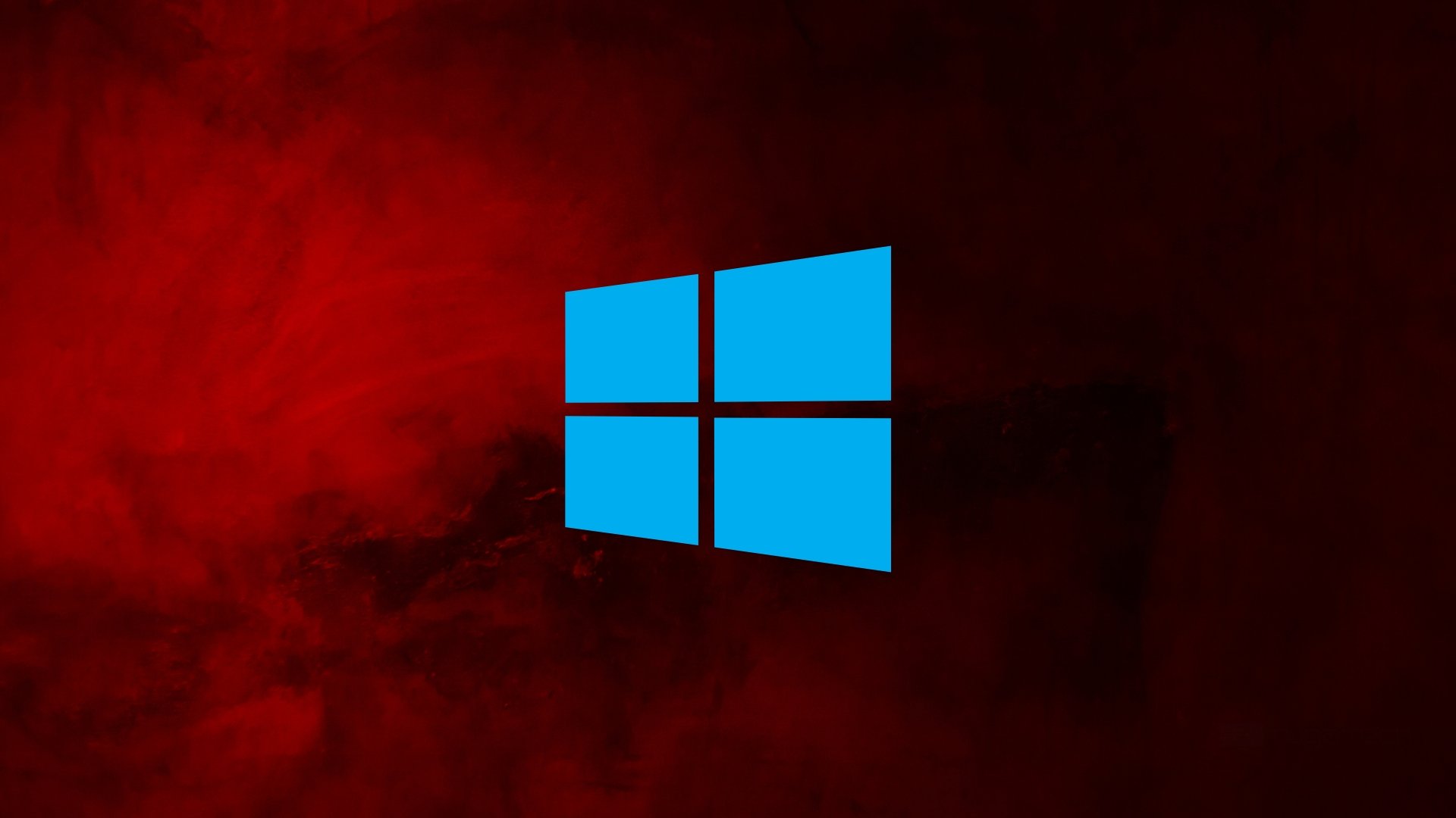 Windows com fundo vermelho