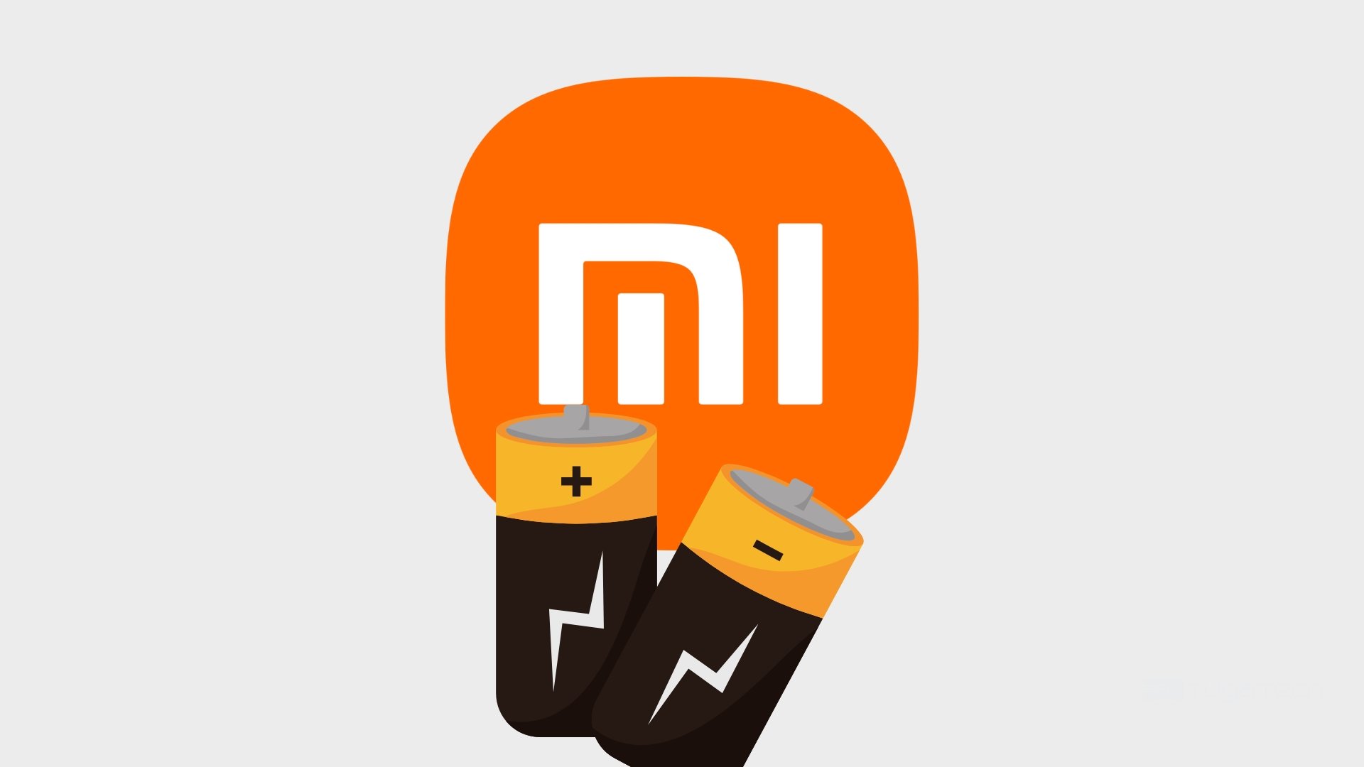 Logo da Xiaomi com bateria