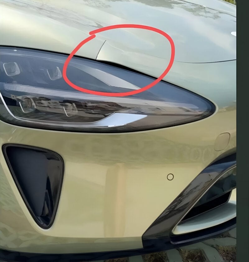 imagem de um carro com o problema