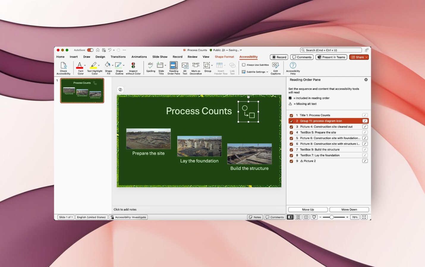 Microsoft PowerPoint no Office do Mac
