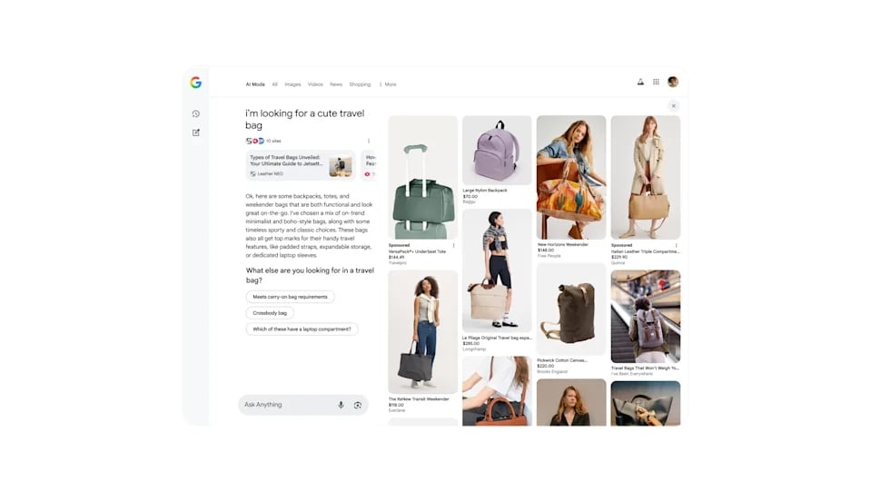 Google IA a ajudar na escolha de roupa