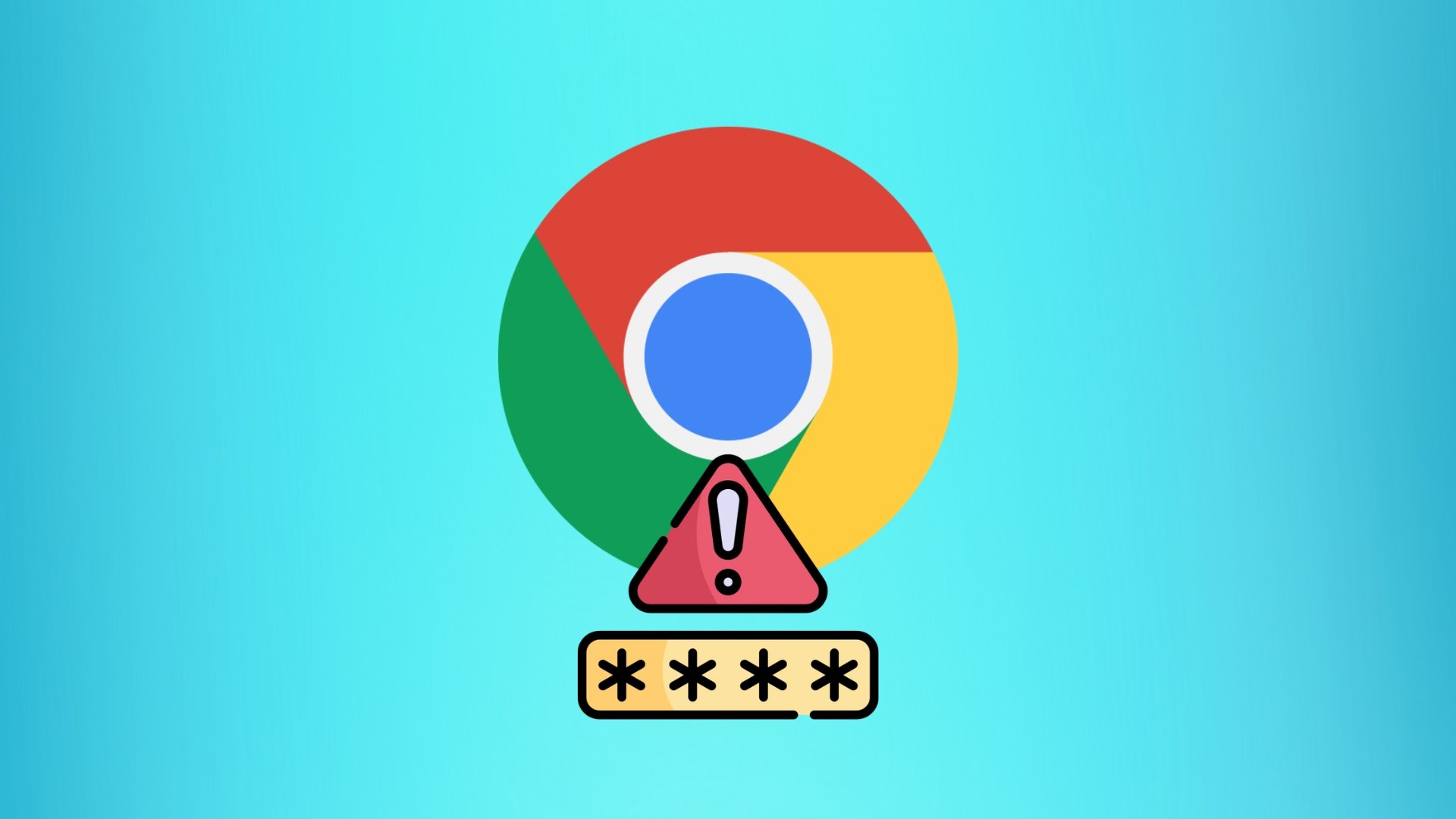 Google Chrome com alerta de senhas